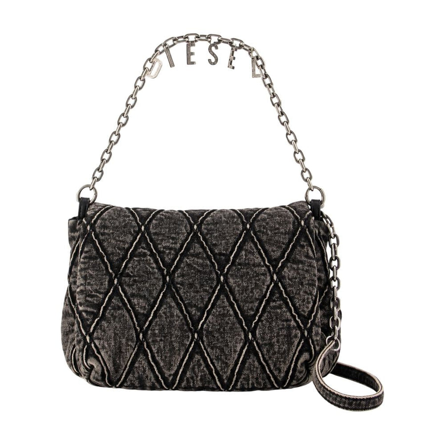 Diesel Shoulder Bag — Black Cotton