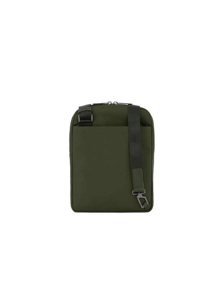 Piquadro Wollem Crossbody Bag — Green Polyester