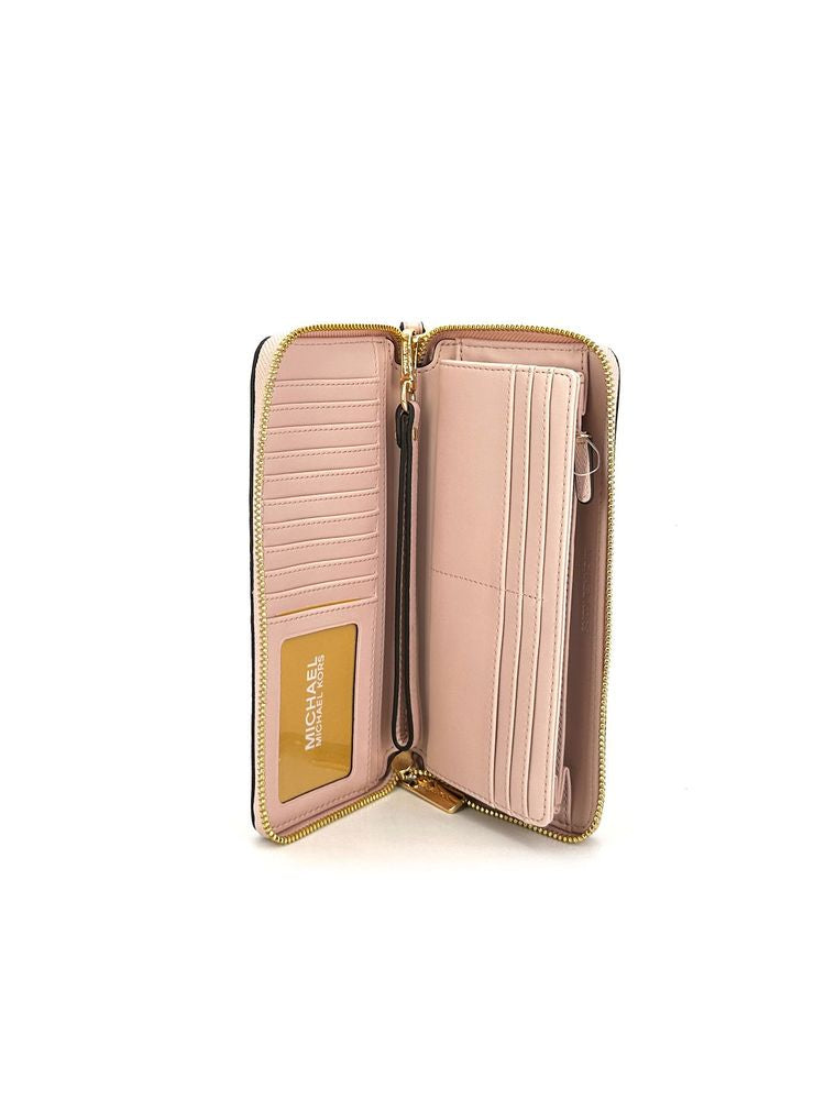 Michael Kors Leather Continental Wallet — Pink