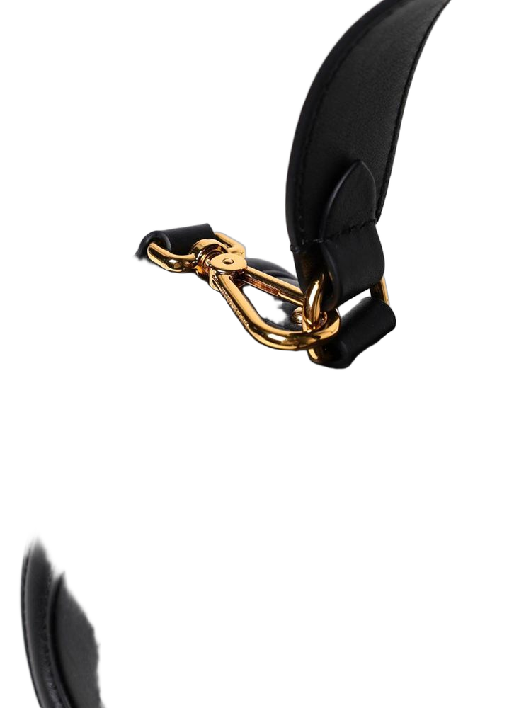 Coccinelle Blake Top Handle Bag — Black Cow Leather