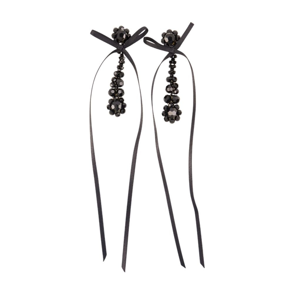 Simone Rocha Victorian Drip Earrings — Black Synthetic