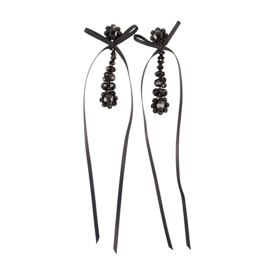 Simone Rocha Victorian Drip Earrings — Black Synthetic