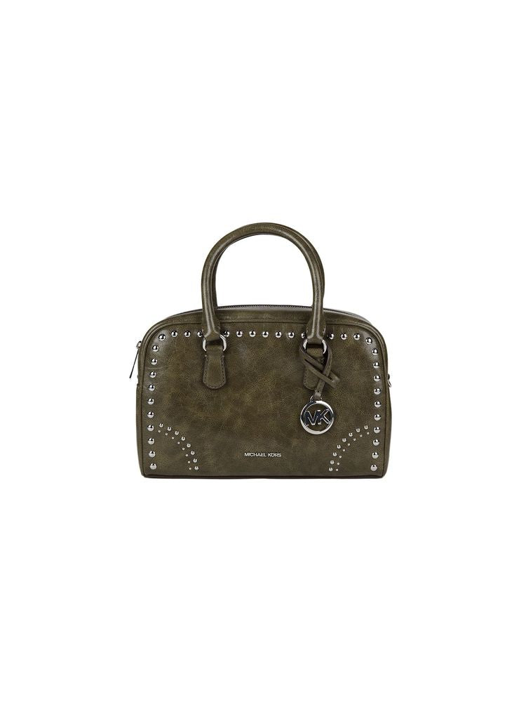 Michael Kors Thompson Shoulder Bag — Green Polyurethane