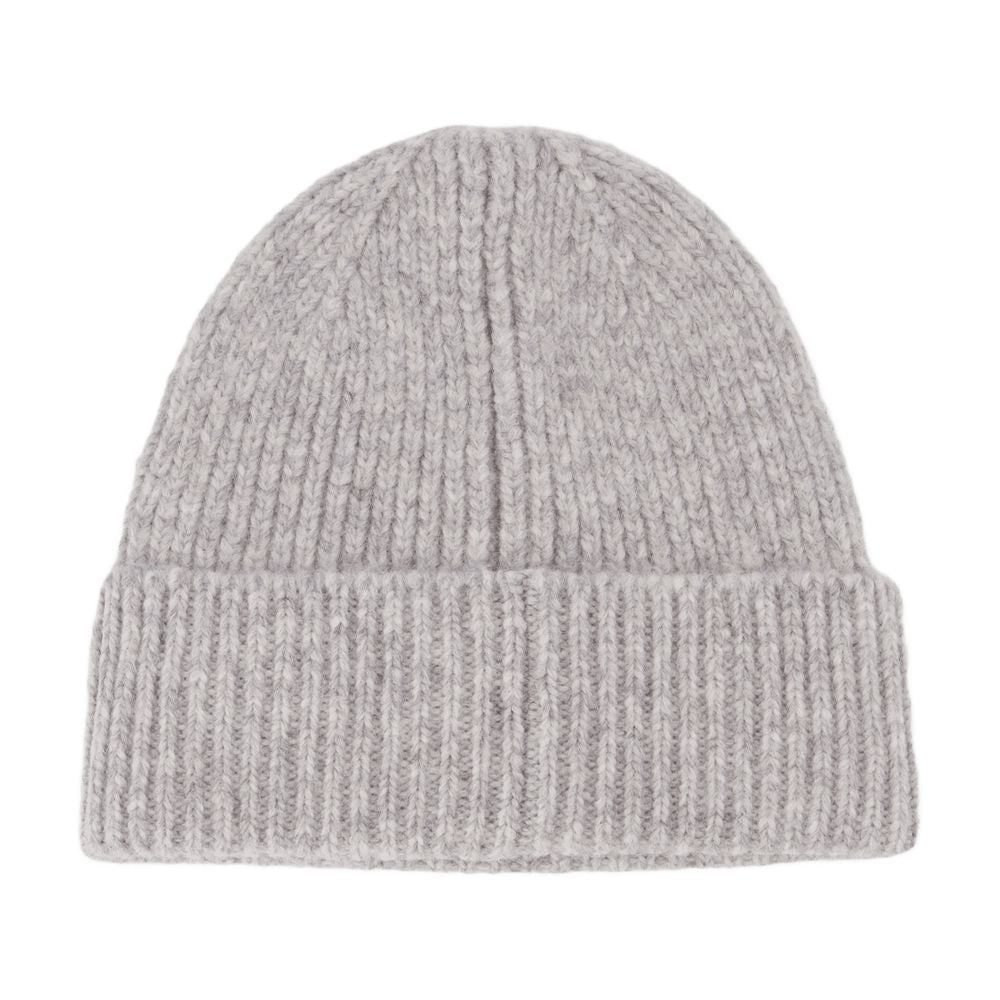 Anine Bing A-12-10621-Chr1 Beanie — Gray Wool Beanies