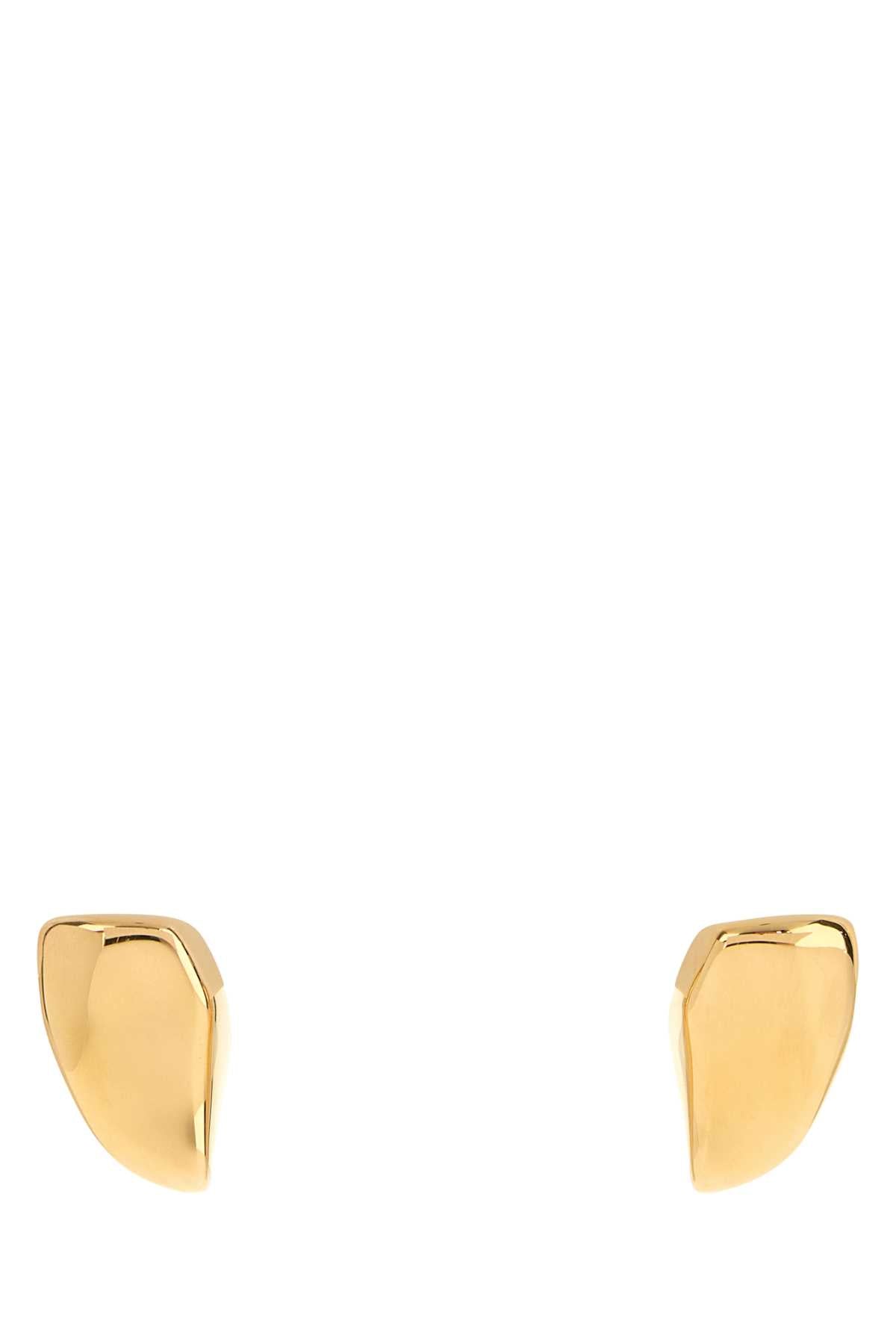 Bottega Veneta Gold-Finished Sterling Silver Earrings — Gold