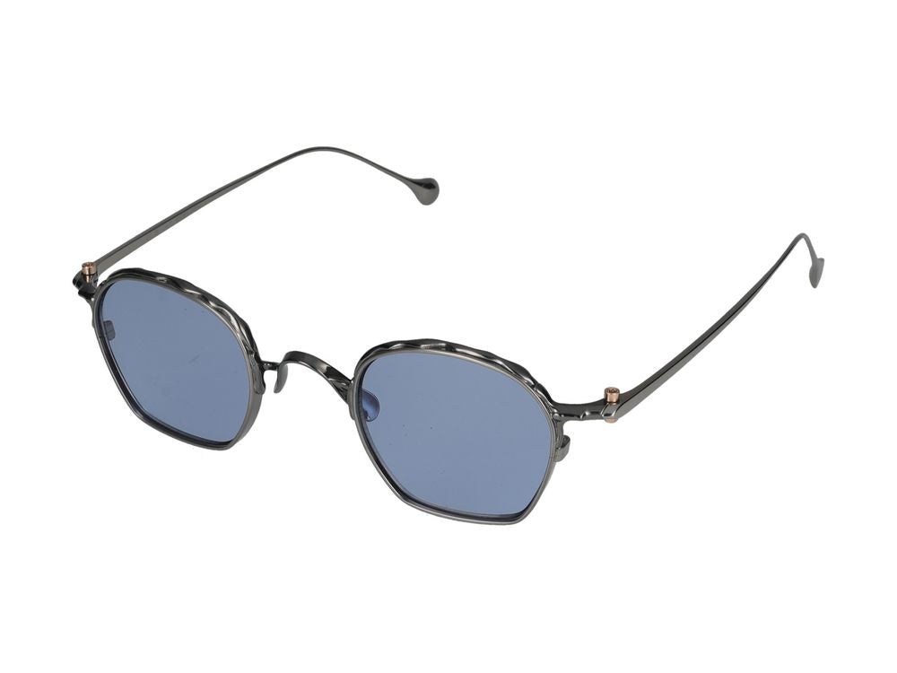 Yohji Yamamoto Slook011 Metal Square Frame Sunglasses — Gunmetal Metallo