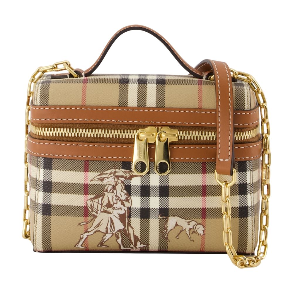 Burberry Crossbody Bag — Beige Synthetic