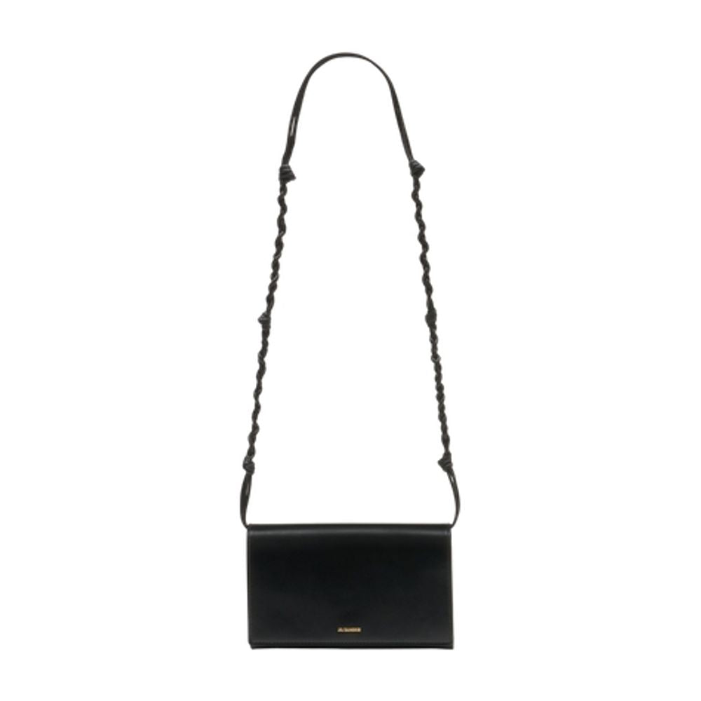 Jil Sander Tangle Wallet — Black Calfskin