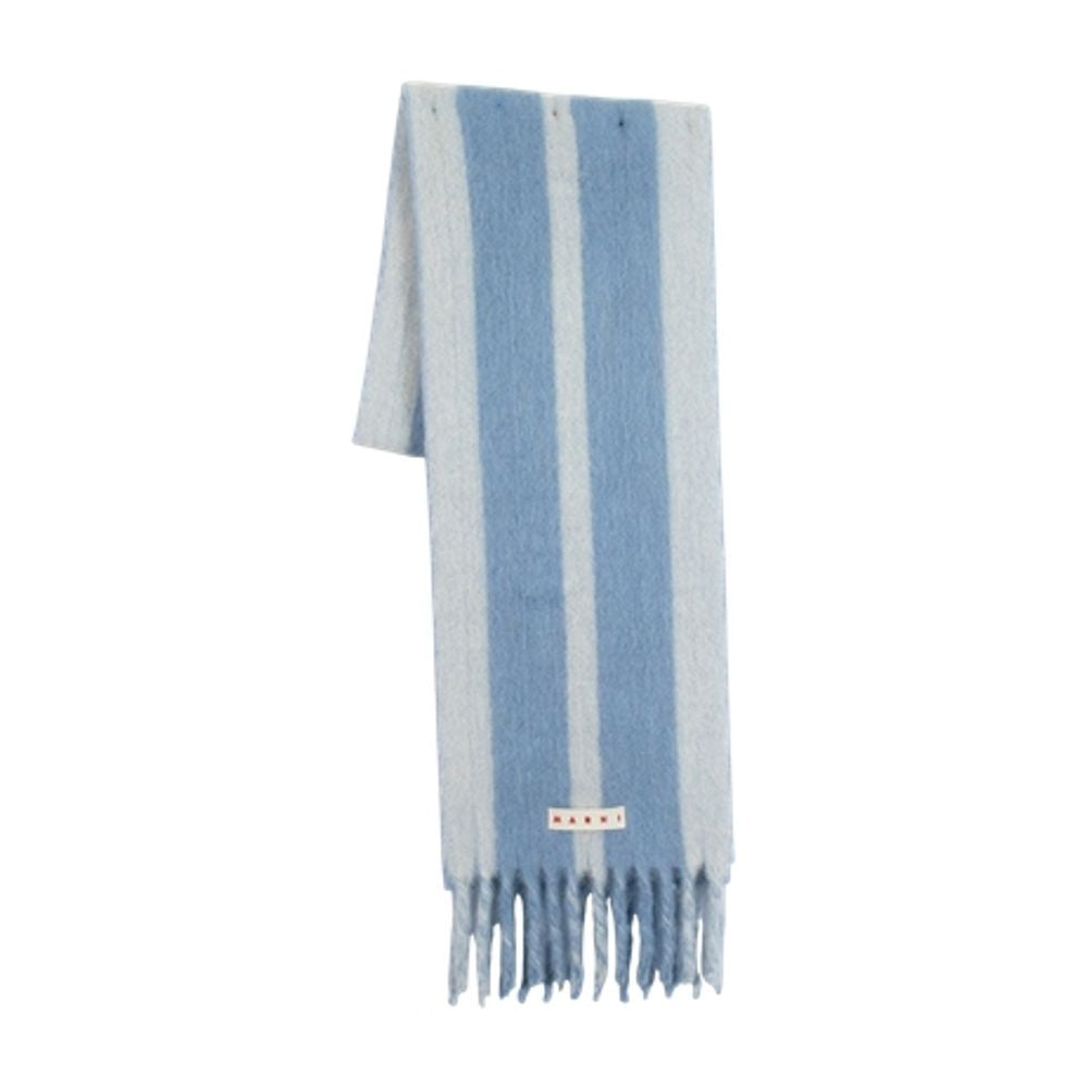 Marni Striped Wool Scarf — Blue Scarfs