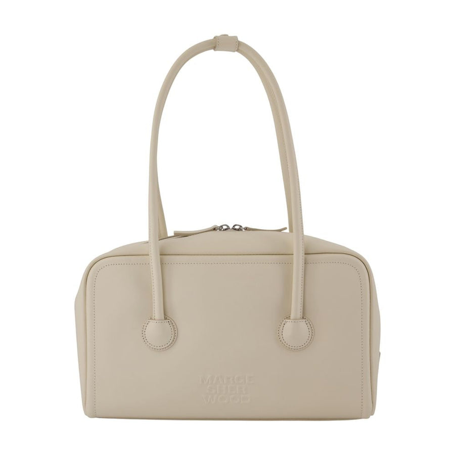 Marge Sherwood Soft Cowhide Leather Shoulder Bag — Beige