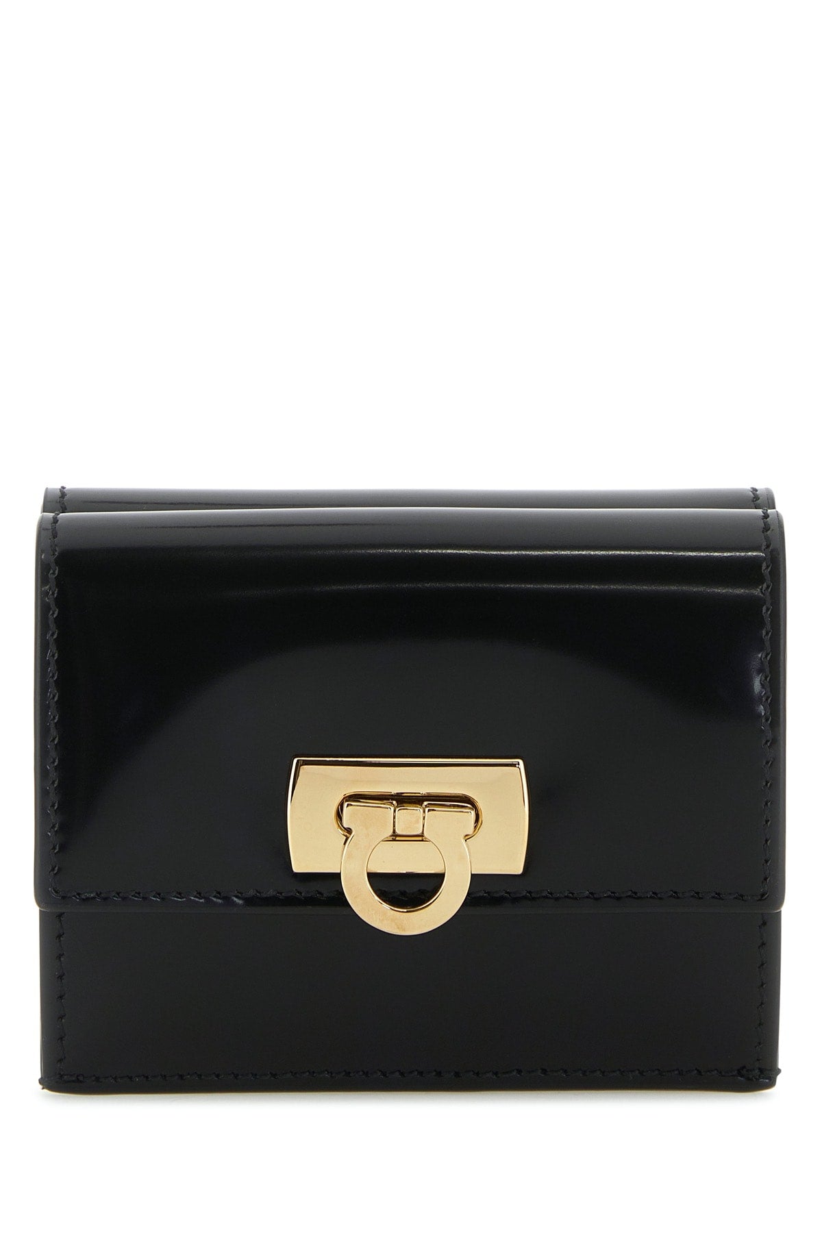 Ferragamo Nero Wallet — Black Leather