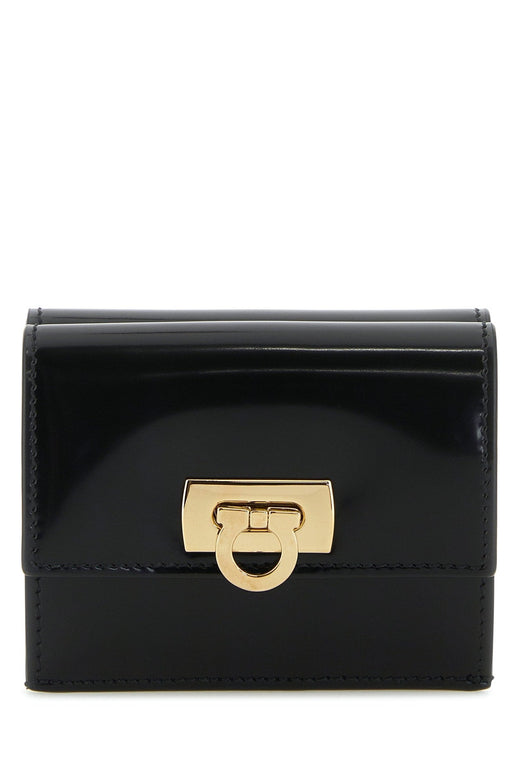 Ferragamo Nero Wallet — Black Leather