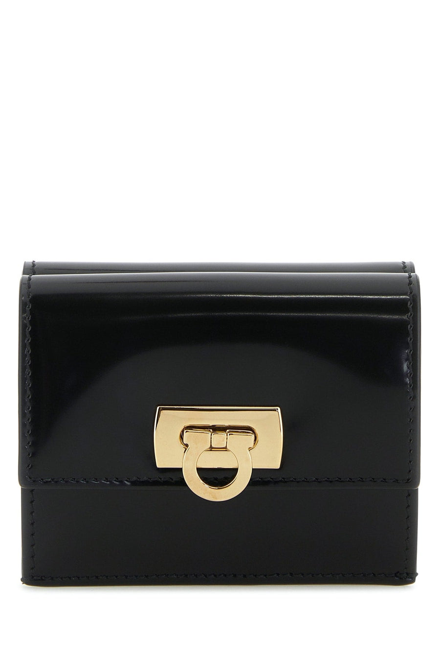 Ferragamo Nero Wallet — Black Leather