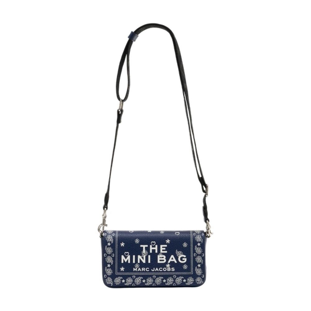 Marc Jacobs Embroidered Mini Bag — Navy Cowhide