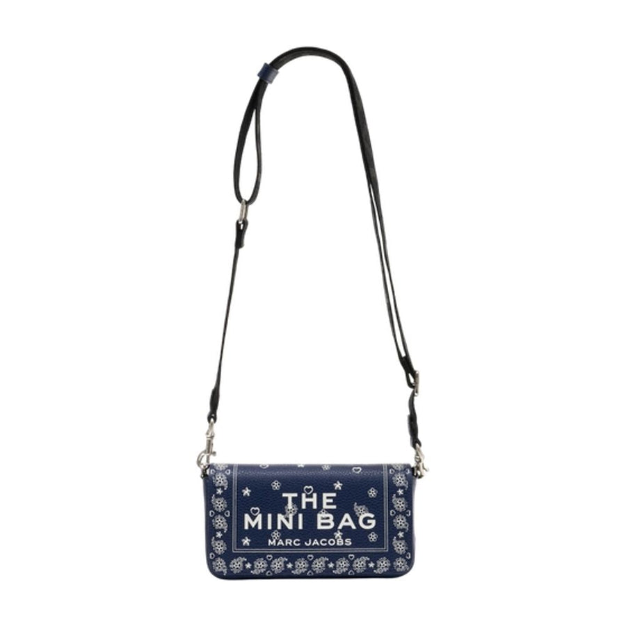 Marc Jacobs Embroidered Mini Bag — Navy Cowhide