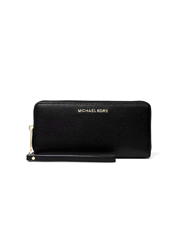 Michael Kors Saffiano Leather Wallet — Black