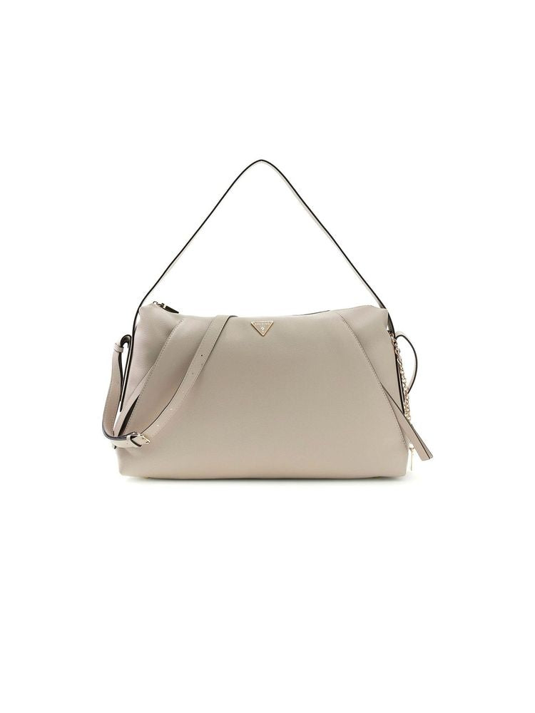Guess Devon Shoulder Bag — Beige Polyurethane