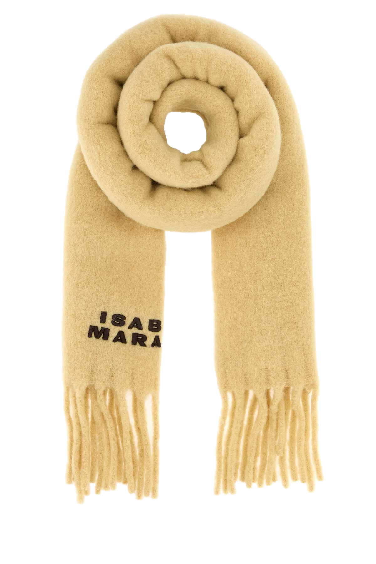 Isabel Marant Firny Scarf — Beige Exterior: Alpaca Nylon Scarfs