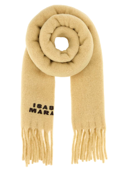 Isabel Marant Firny Scarf — Beige Exterior: Alpaca Nylon Scarfs