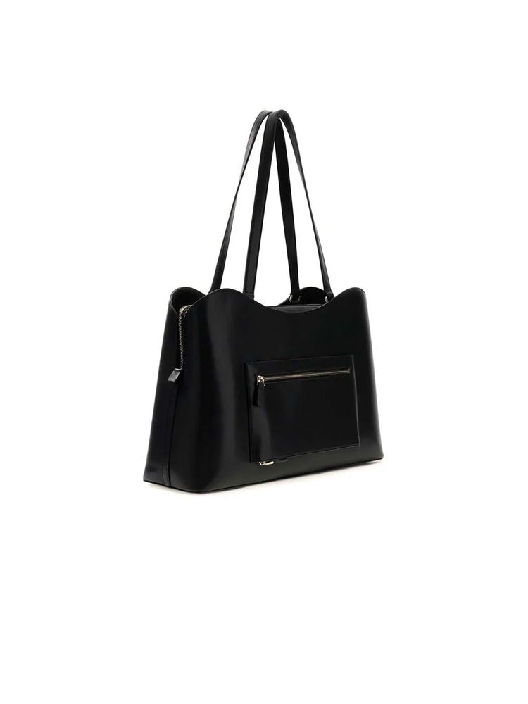 Guess Polyurethane Tote Bag — Black