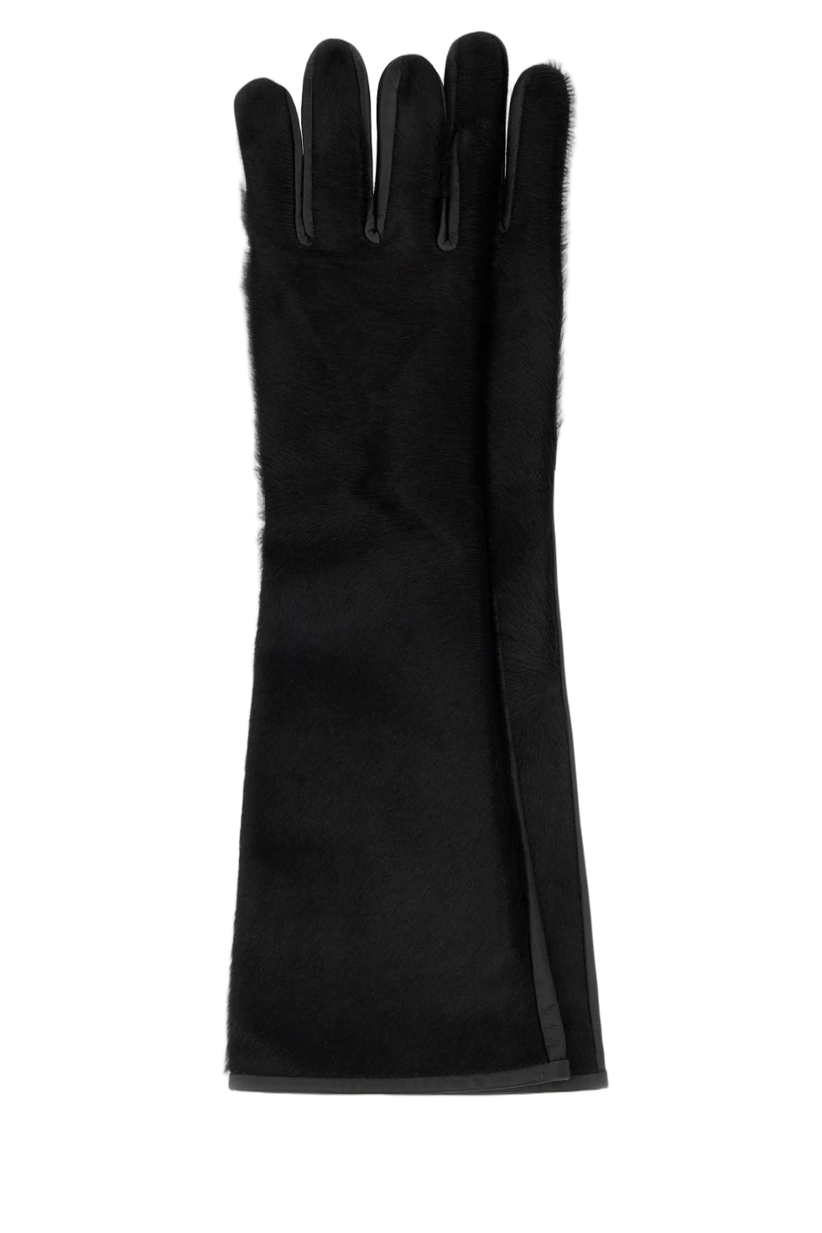 Loulou De Saison Edna Gloves — Black Exterior: Leather