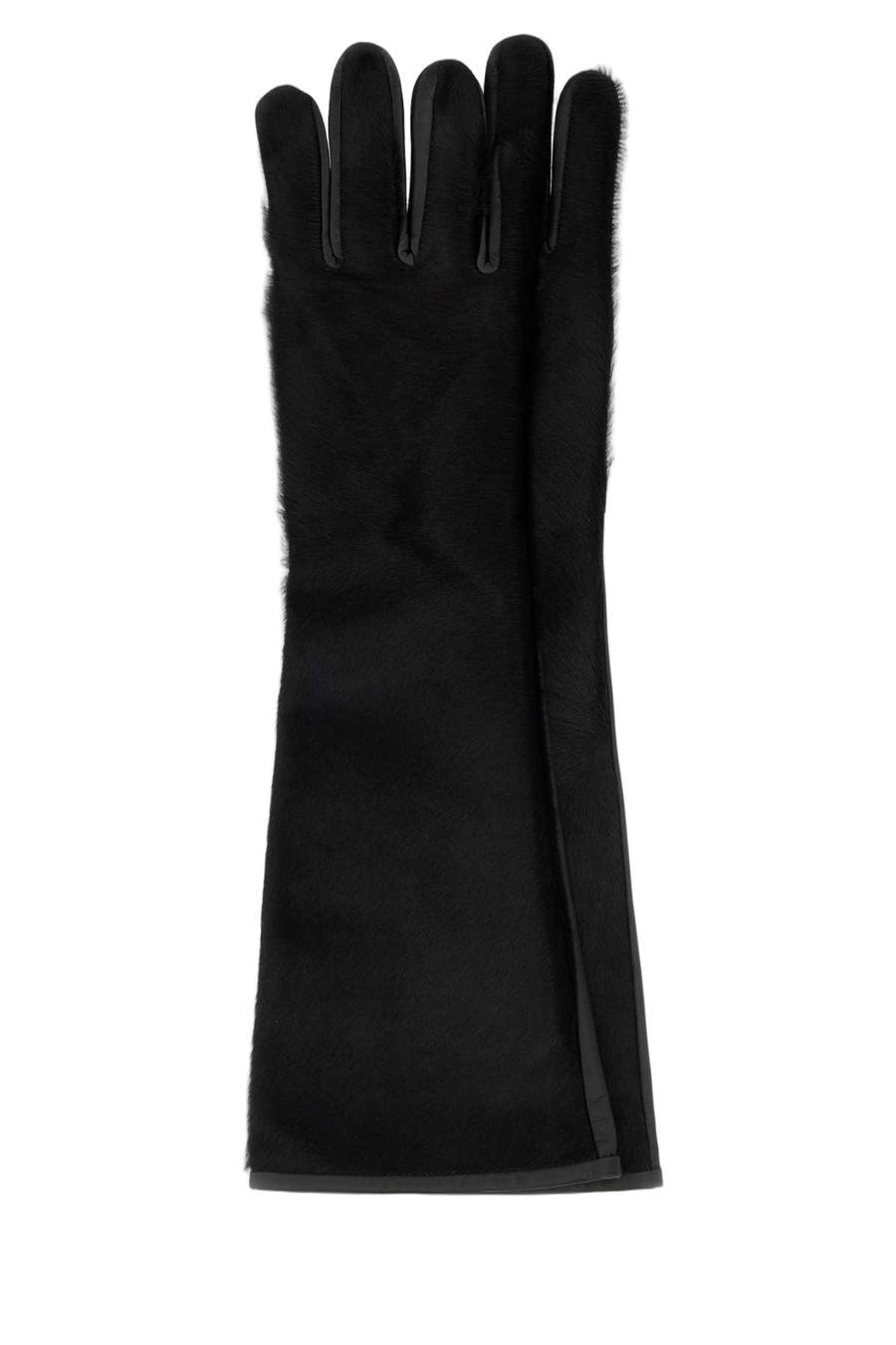 Loulou De Saison Edna Gloves — Black Exterior: Leather