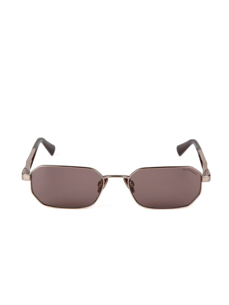 Hickmann Hi3248 Metal Rectangle Sunglasses — Rose Gold