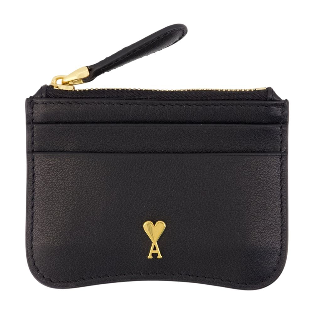 Ami Paris Card Case — Black Calfskin Cases