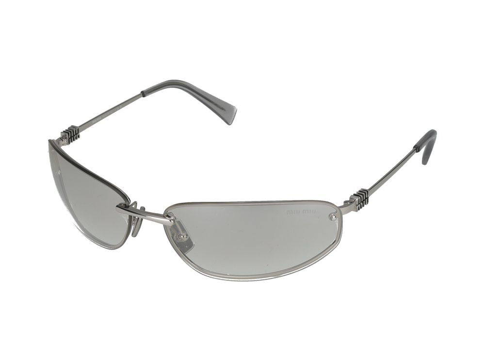 Miu Miu 0mu Sunglasses — Gray Metal