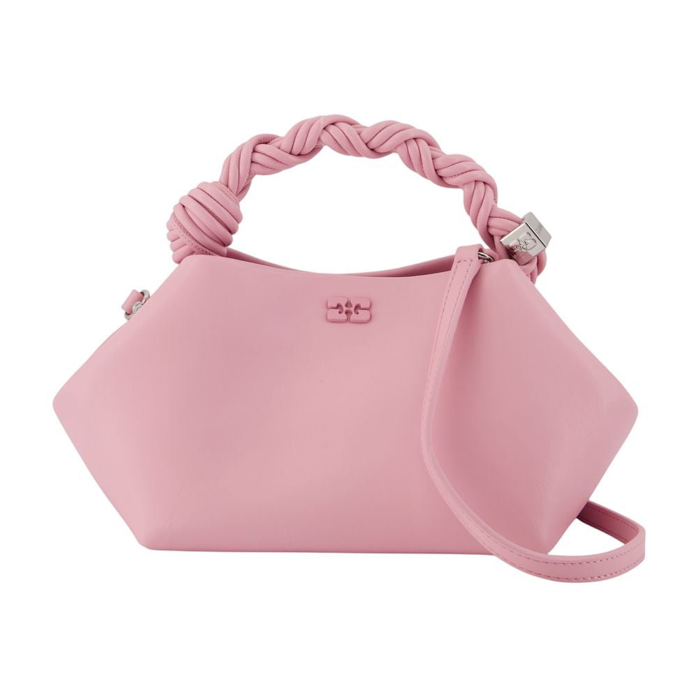 Ganni Bou Top Handle Bag — Pink Synthetic