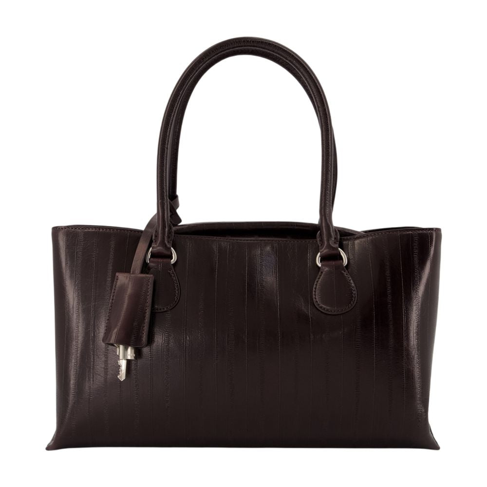 Osoi Shell Brot Tote Bag — Brown Cowhide