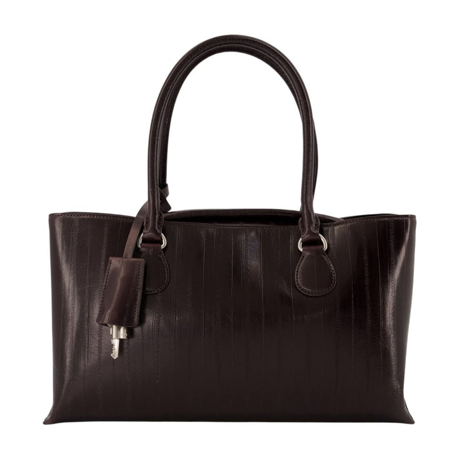 Osoi Shell Brot Tote Bag — Brown Cowhide