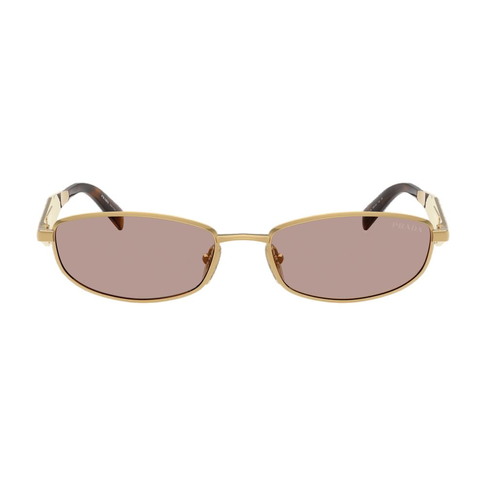 Prada 0prd51s-5ak20i55 Gold Metal Acetate Sunglasses —