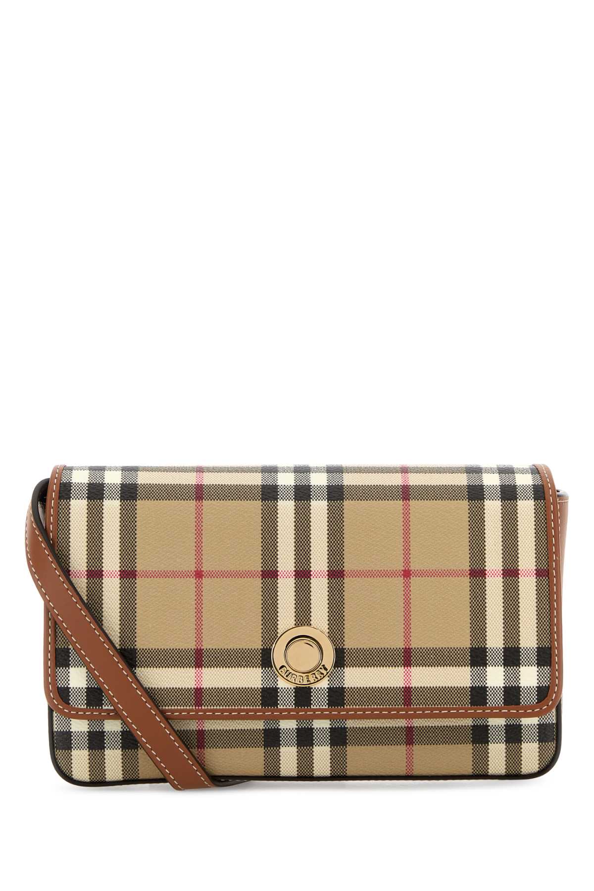 Burberry Hampshire Crossbody Bag — Beige