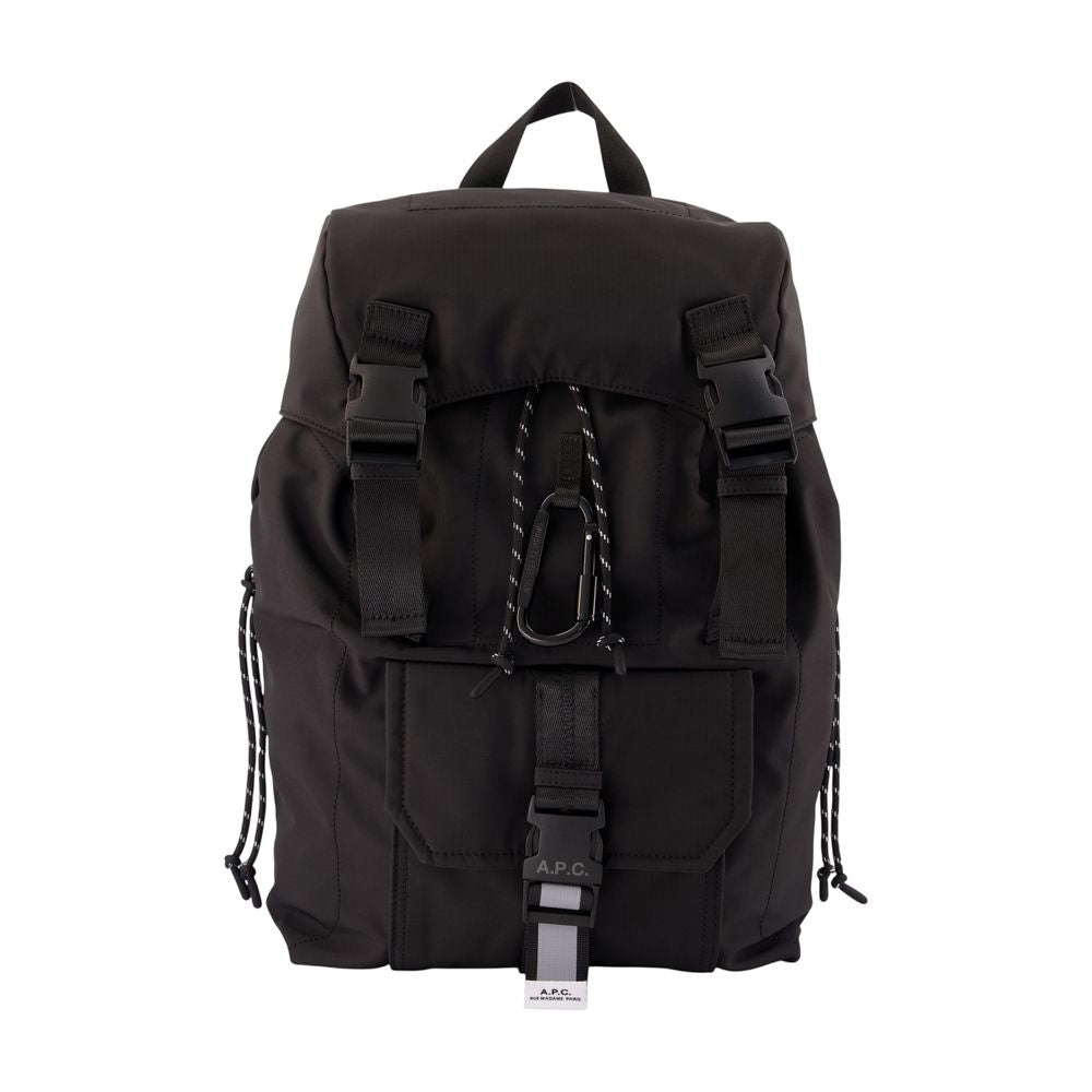 A.p.c. Trek 2.0 Backpack — Black Nylon