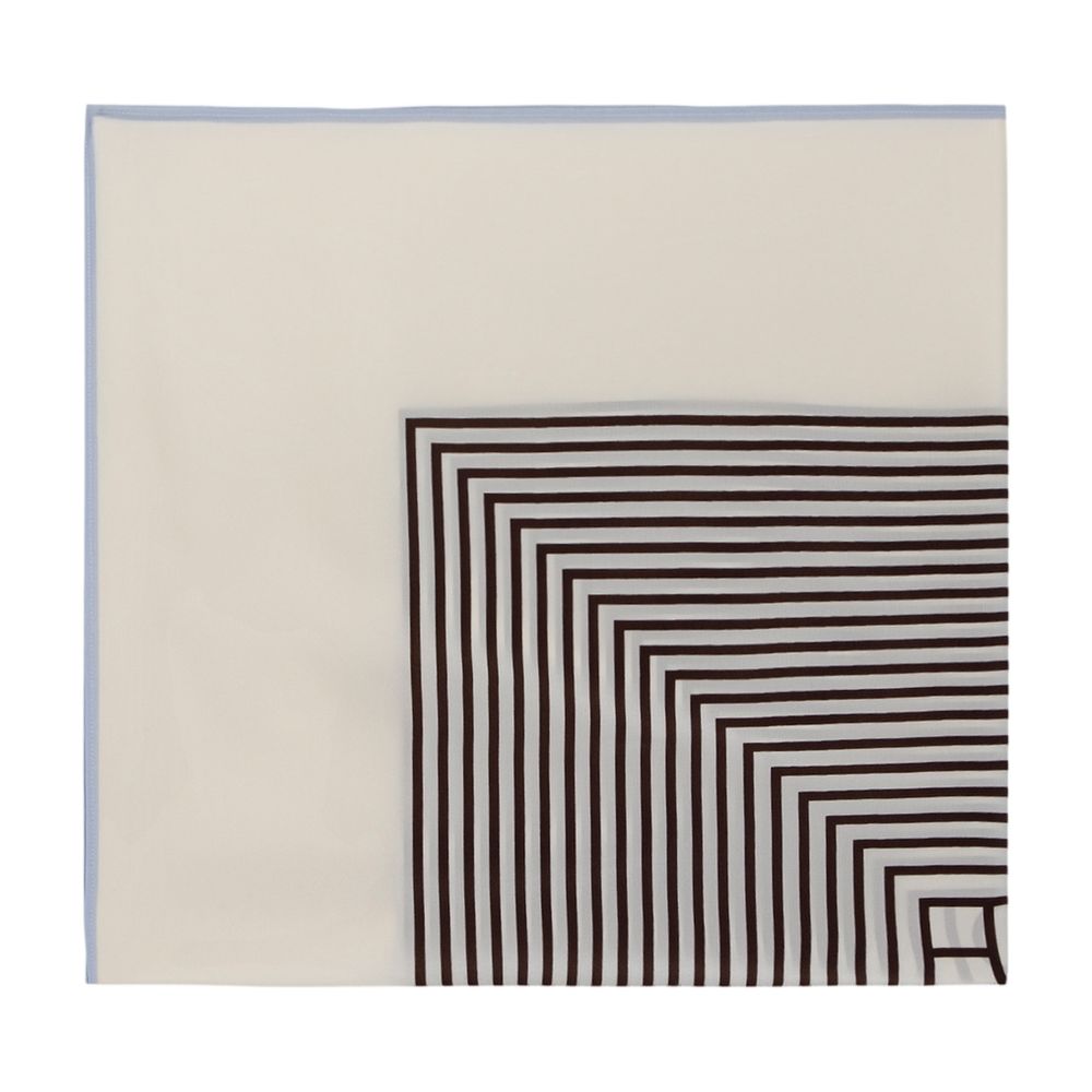 Toteme Striped Silk Scarf — Multicolor Scarfs