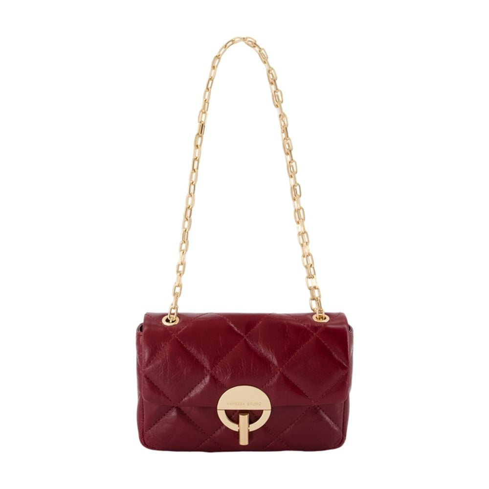 Vanessa Bruno Moon Moyen Crossbody Bag — Red Cowhide