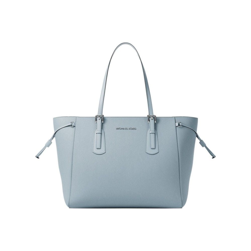 Michael Kors Voyager Tote Bag — Blue Saffiano Leather