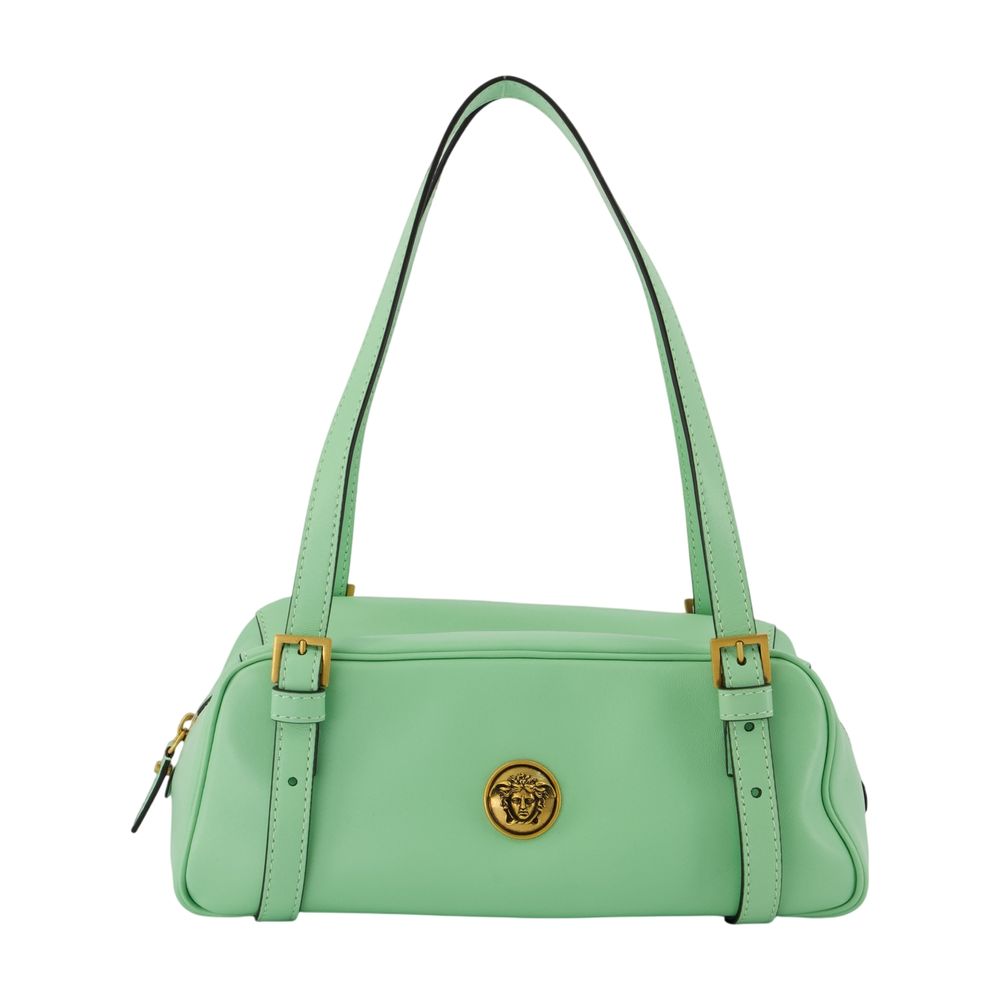Versace Lambskin Leather Shoulder Bag — Green