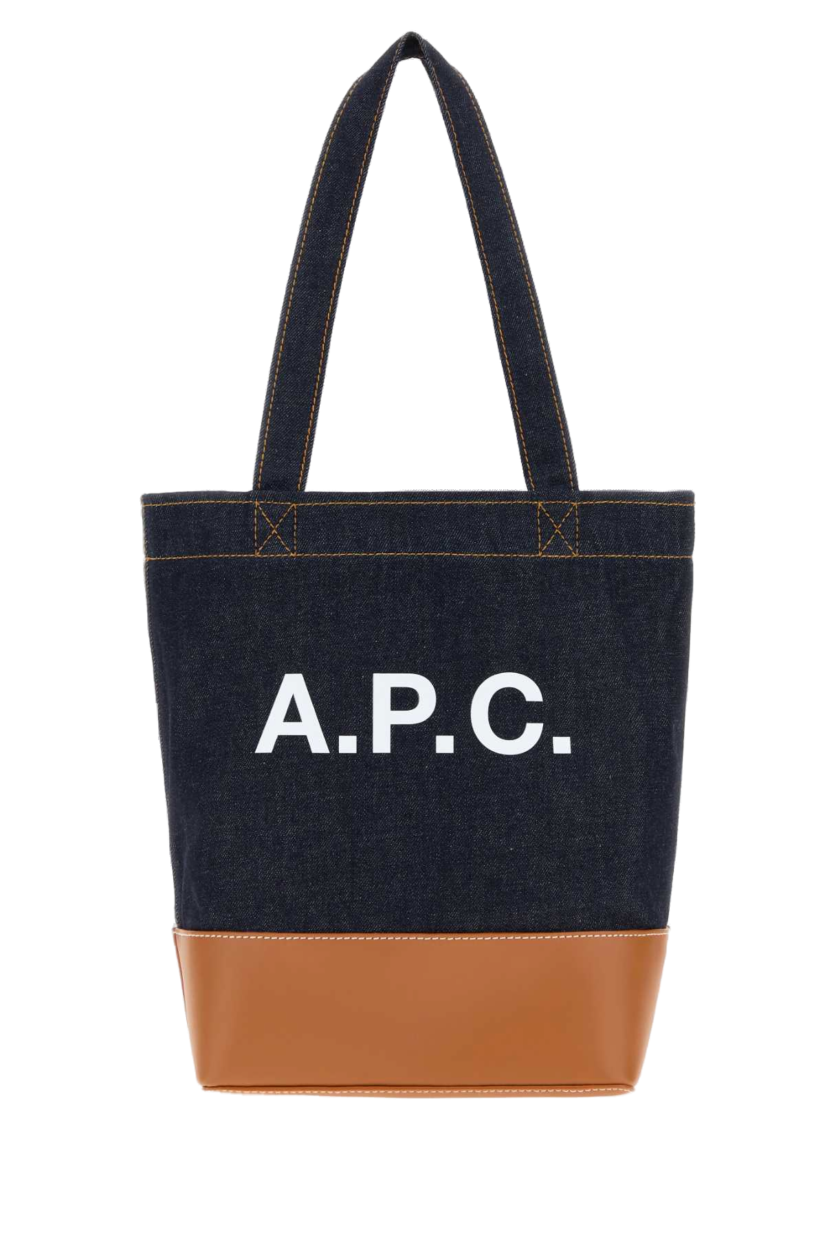 A.p.c. Axelle Tote Bag — Navy Exterior: Fabric Leather