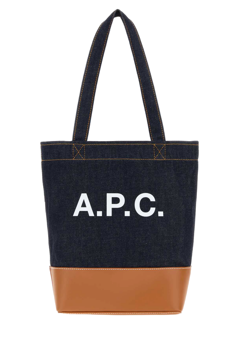 A.p.c. Axelle Tote Bag — Navy Exterior: Fabric Leather