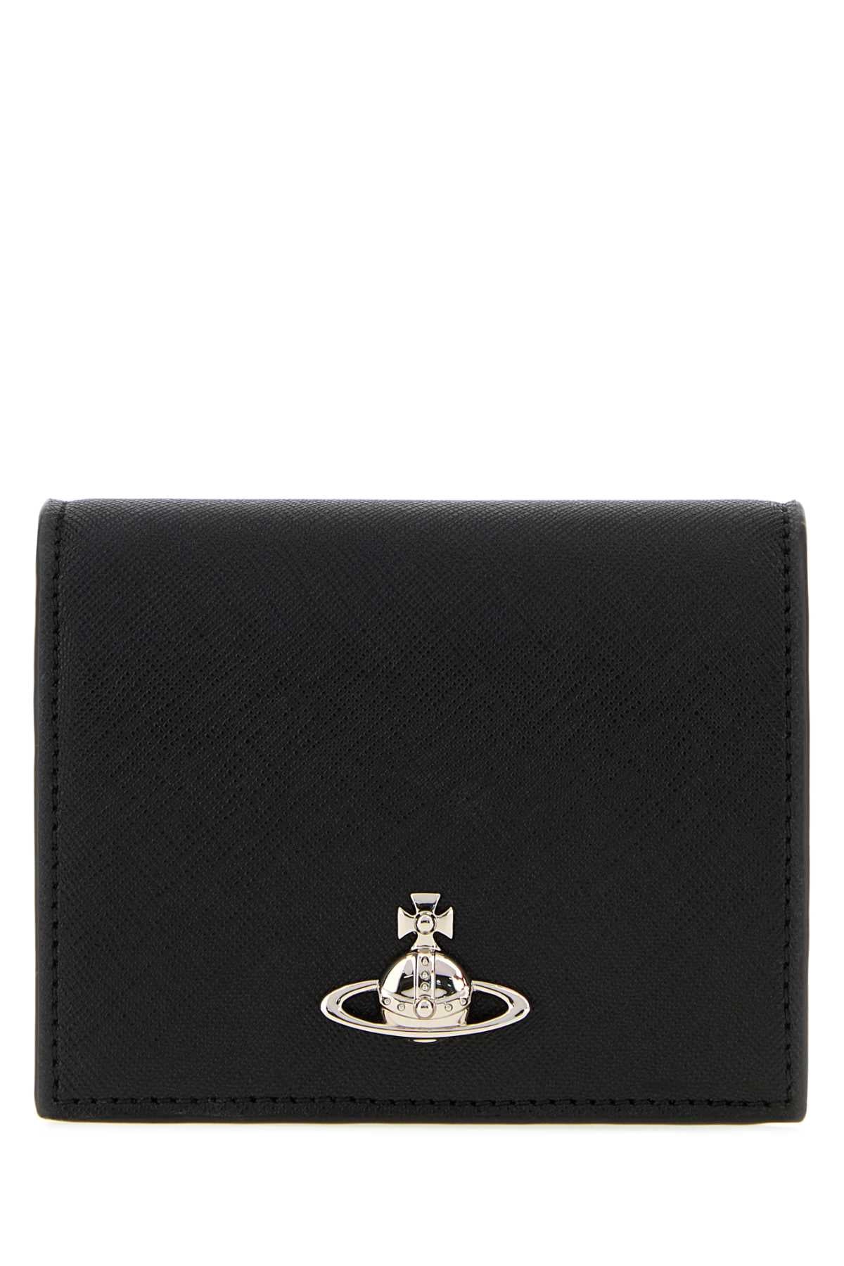Vivienne Westwood Saffiano Leather Wallet — Black