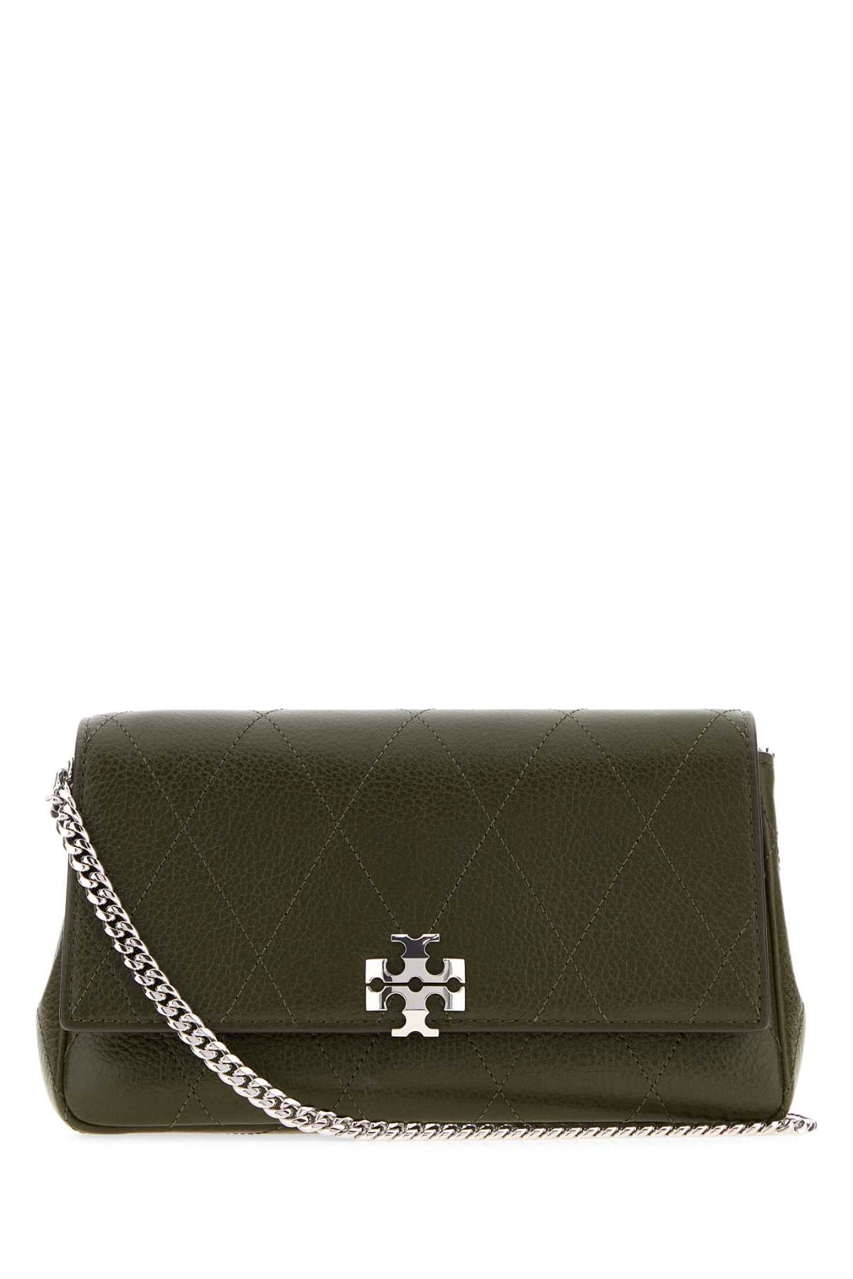 Tory Burch Quilted Crossbody Bag — Green