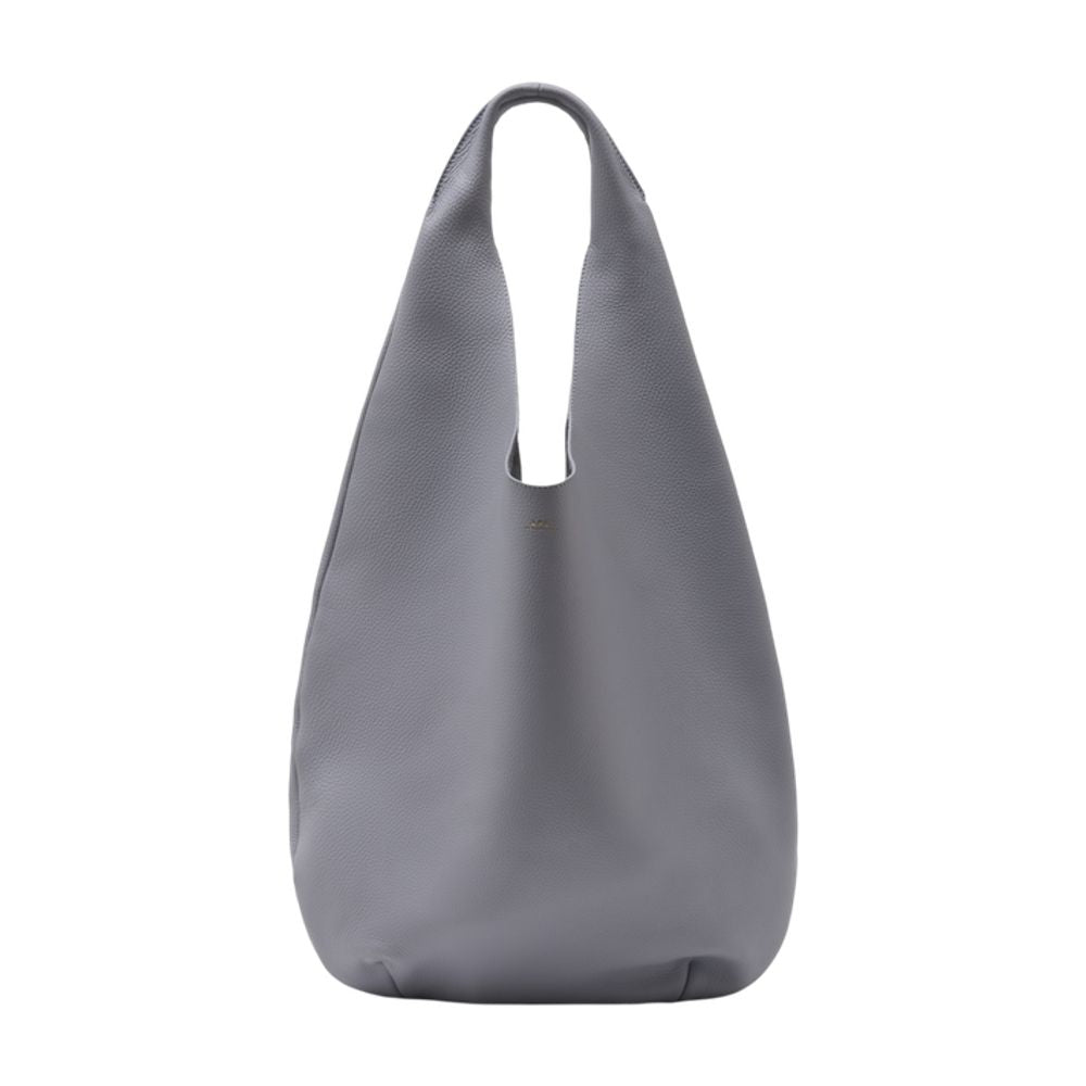 A.p.c. Le Neige Shoulder Bag — Gray Cowhide