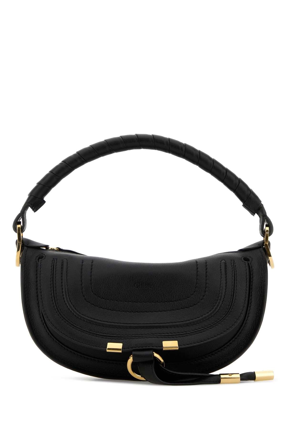 Chloé Marcie Shoulder Bag — Black