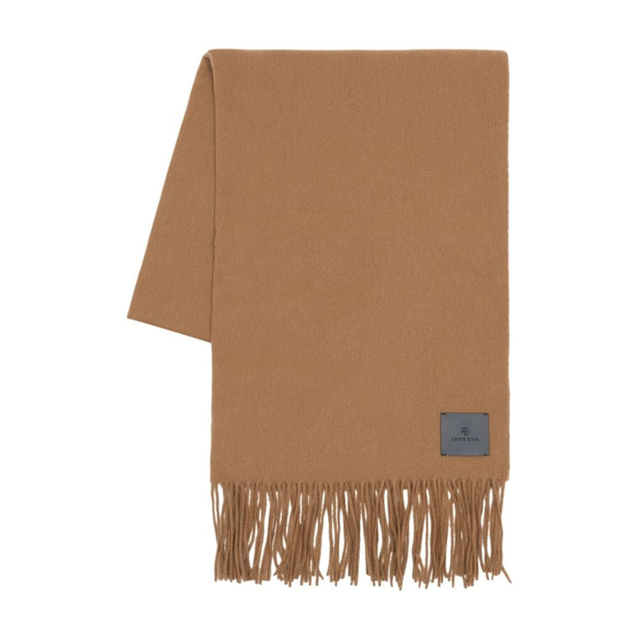 Anine Bing Augustina Scarf — Brown Wool Scarfs
