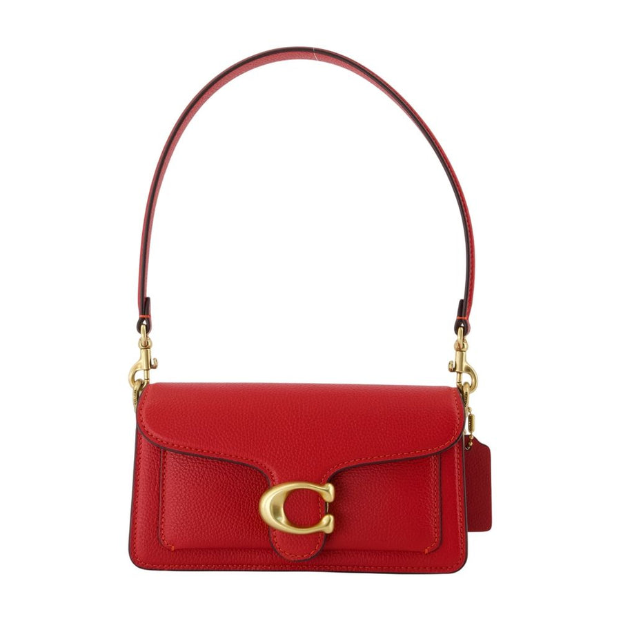 Coach Shoulder Bag — Red Cowhide