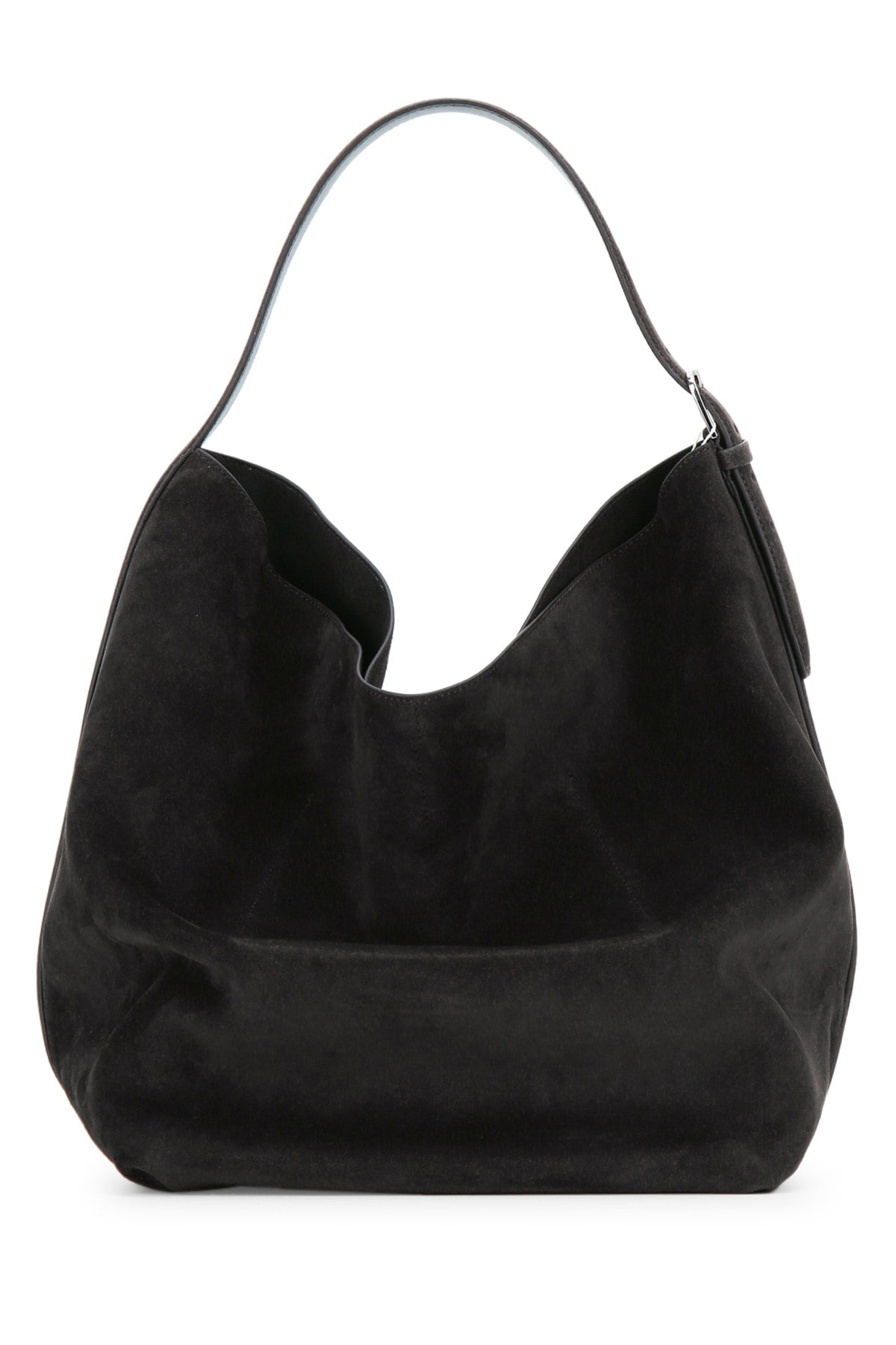 Toteme Belted Tote Bag — Black Cow Leather