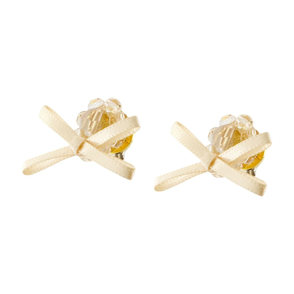 Simone Rocha Bow Daisy Earrings — Yellow Others