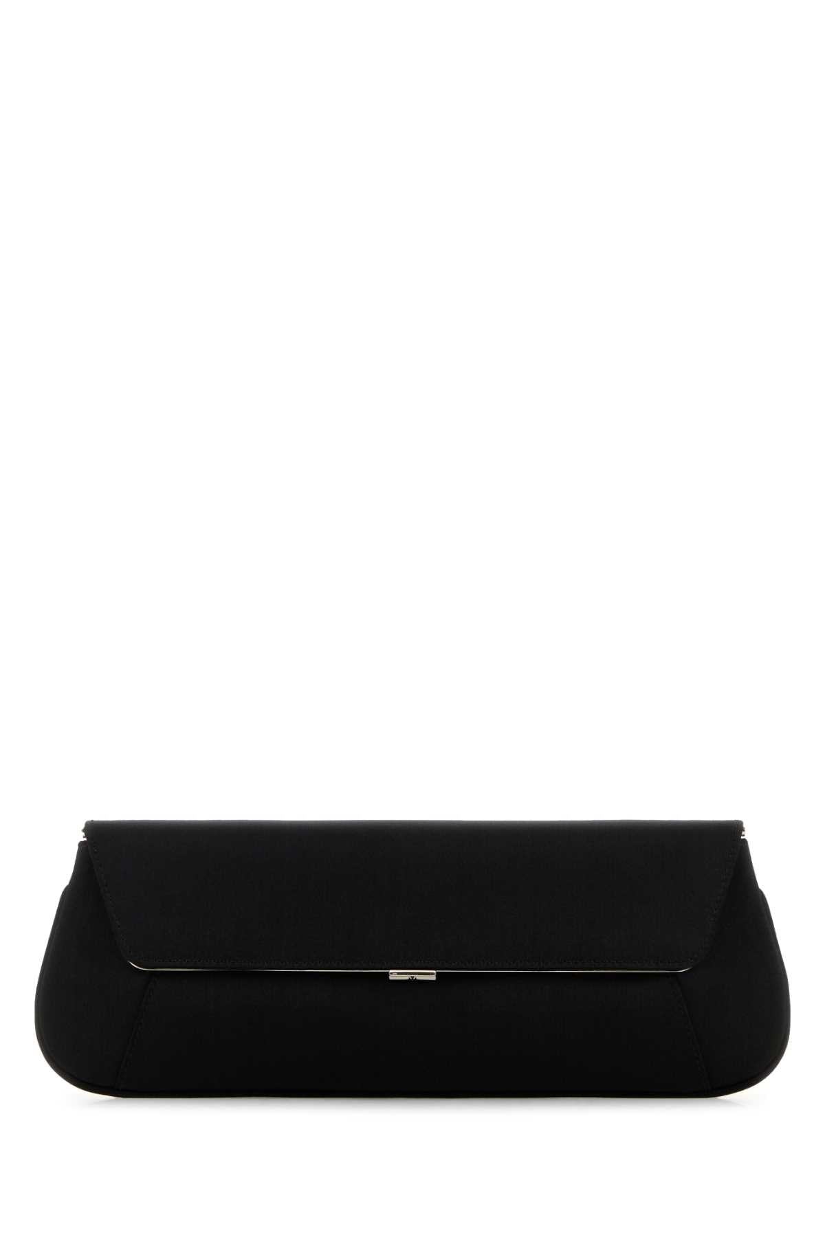 Amina Muaddi Blasilhar Clutch — Black